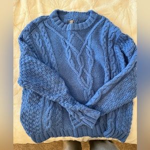 Aerie blue knit sweater